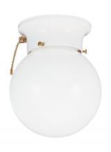 Generation Lighting 5367PCEN3-15 - Tomkin One Light Ceiling Flush Mount with On/Off Pull Chain