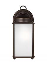 Generation Lighting 8593001EN3-71 - New Castle traditional 1-light LED outdoor exterior large wall lantern sconce in antique bronze fini