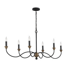 Generation Lighting F3000EN/6DWZ/WO - Hartsville Six Light Chandelier