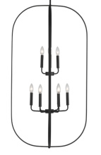 Generation Lighting GLC1329MBK - Nine Light Chandelier