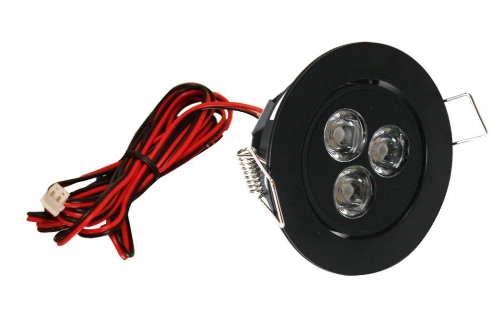 LED Mini Swivel Puck Light, 3.75 Watts, 350mA Constant Current, Black
