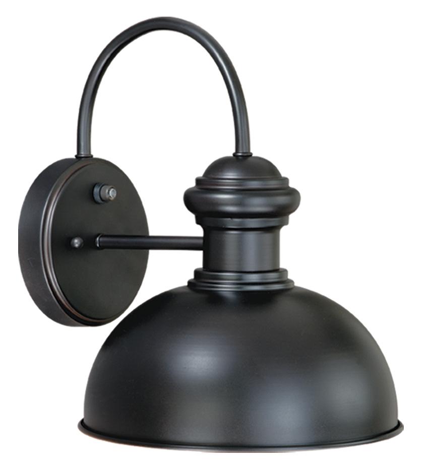 Franklin 10-in Outdoor Wall Light Oil Burnished Bronze