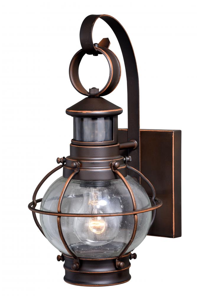 Chatham Motion Sensor Dusk to Dawn Outdoor Wall Light Burnished Bronze