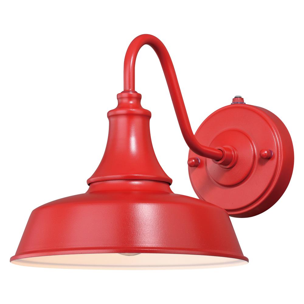 Dorado 9-in Outdoor Wall Light Red and White