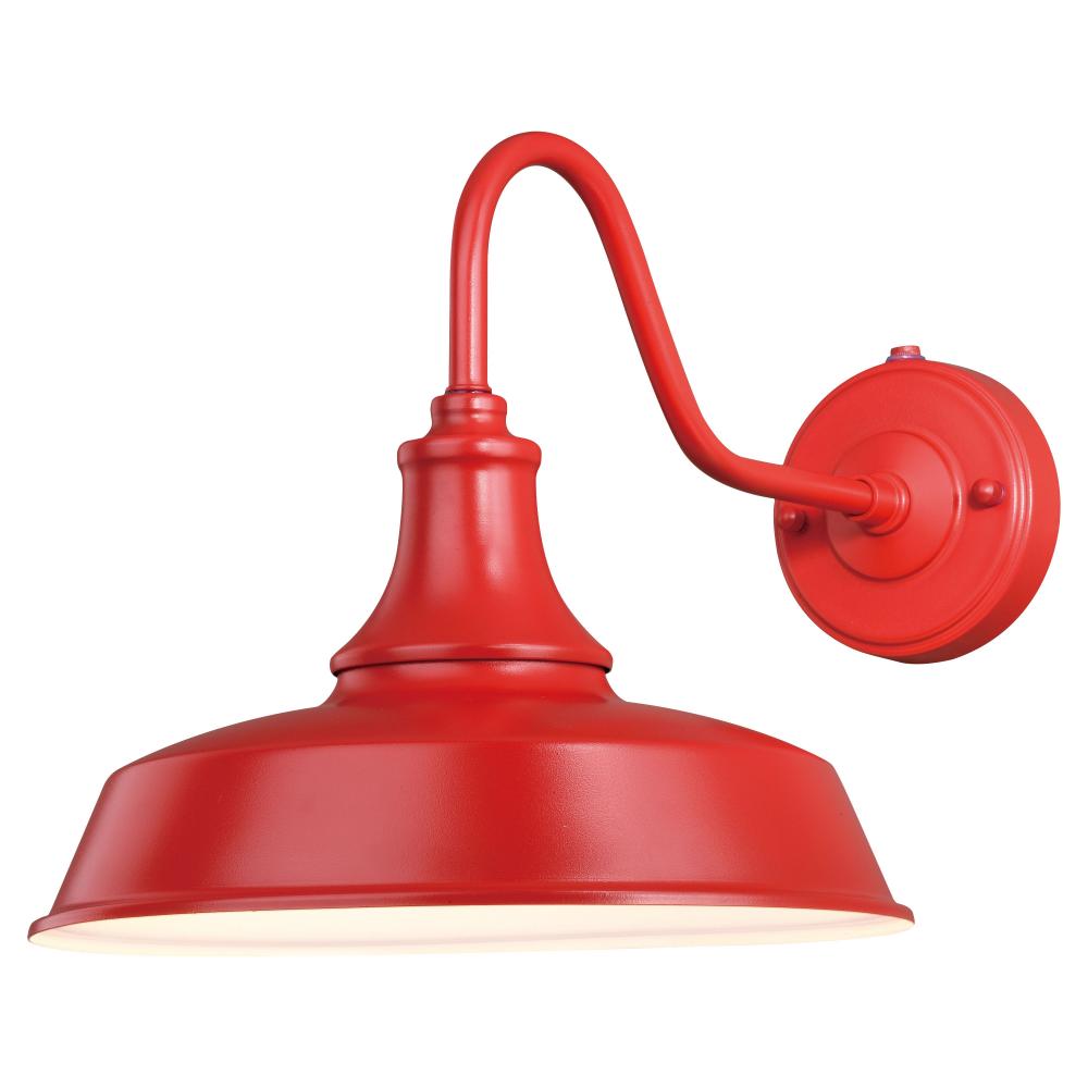 Dorado 12-in Outdoor Wall Light Red and White