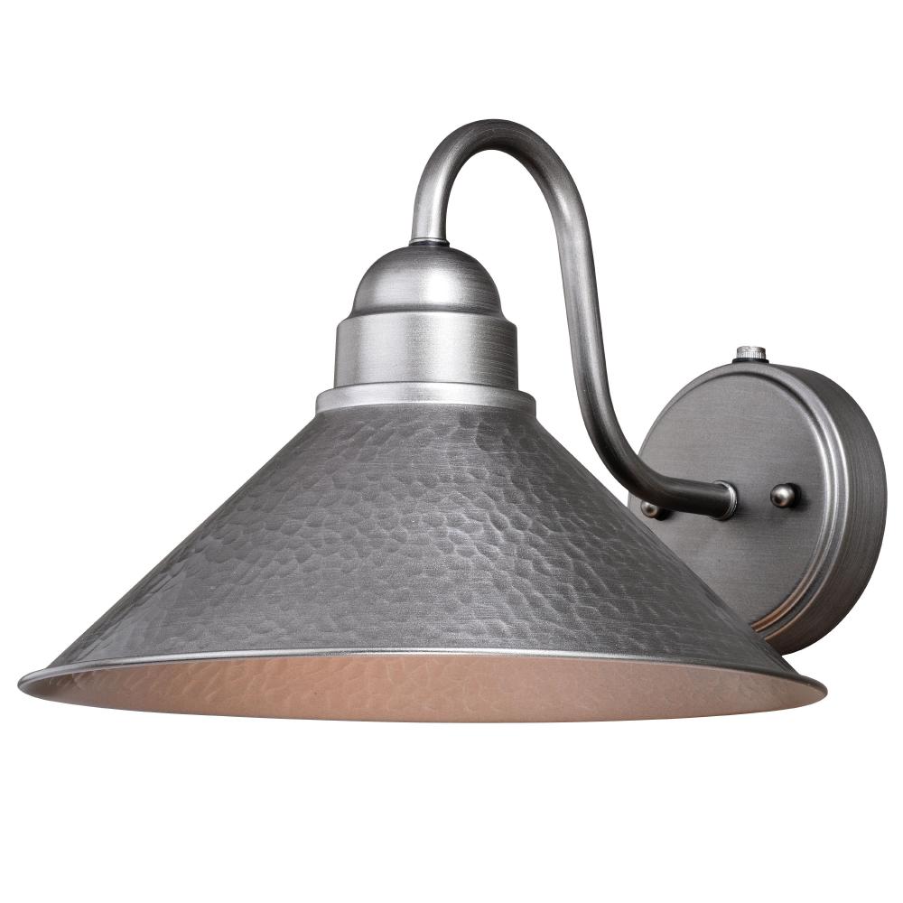 Outland 12-in Outdoor Wall Light Brushed Pewter