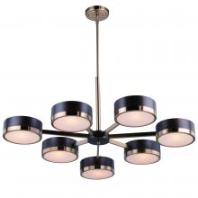 Vaxcel International H0219 - Madison 7L Chandelier Architectural Bronze and Natural Brass