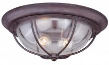 Vaxcel International T0220 - Dockside 15-in Outdoor Flush Mount Ceiling Light Weathered Patina