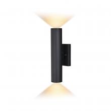 Vaxcel International T0552 - Chiasso 14.25 in. H LED Outdoor Wall Light Textured Black