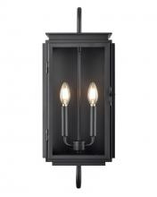 Revolution Lighting BNK-OL24BK - 2 Light Wall Lantern
