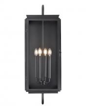 Revolution Lighting BNK-OL38BK - 4 Light Wall Lantern
