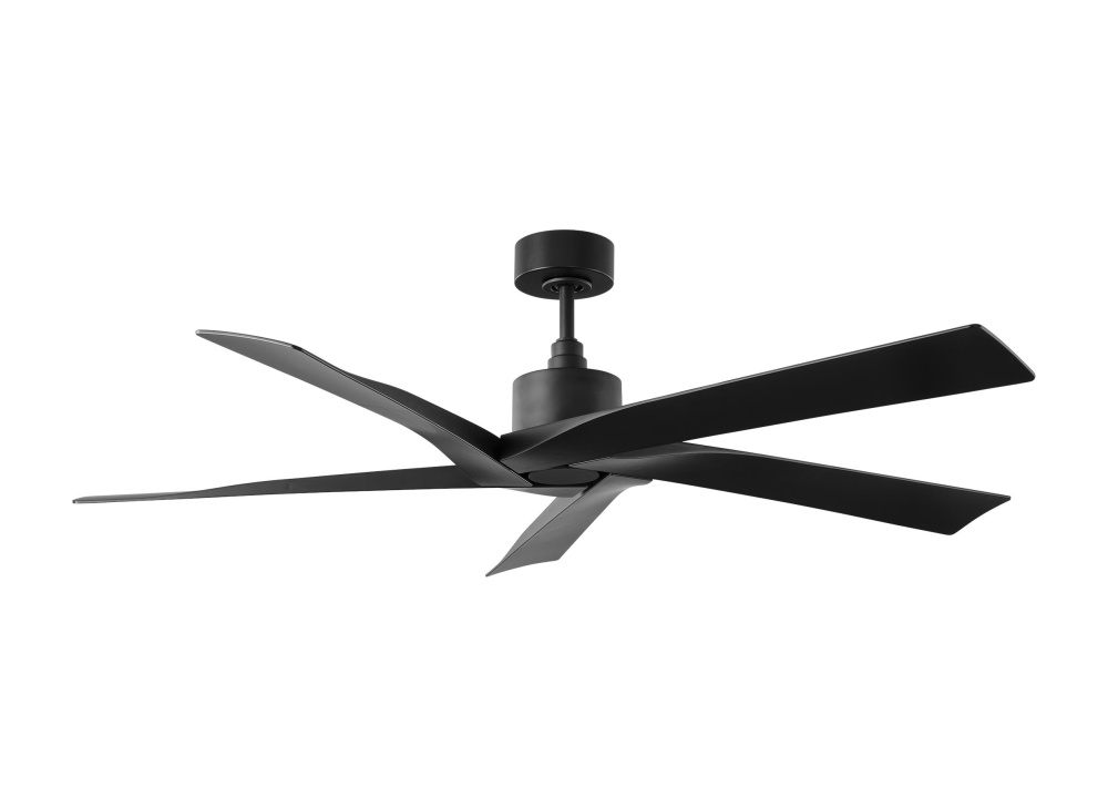 Aspen Coastal 56 Ceiling Fan in Midnight Black with Midnight Black Blades