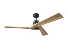 Visual Comfort & Co. Fan Collection 3ALMSM52MBKNH - Alma Smart 52 Ceiling Fan in Midnight Black with Natural Honey Blades