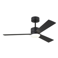 Visual Comfort & Co. Fan Collection 3RZR44MBK - Rozzen 44" Indoor/Outdoor Midnight Black Ceiling Fan with Handheld Remote Control