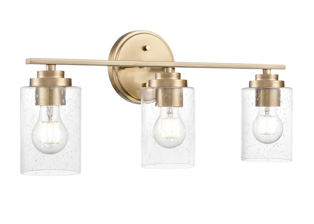 Moven 22" Wide 3-Light Vanity - Modern Gold