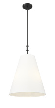 Millennium 16303-MB - Adorra 16" Wide 3-Light Pendant - Matte Black