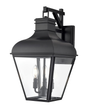 Millennium 43103-MB - Edenton 21.25" High 3-Light Outdoor Wall Sconce - Matte Black