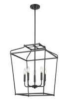 Millennium 19005-MB - Nellita 18" Wide 5-Light Pendant - Matte Black