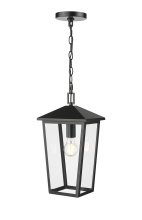 Millennium 198201-PBK - Munger 9.25" Wide 1-Light Outdoor Hanging Pendant - Powder Coated Black