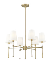 Millennium 16106-VB - Adorra 25.75" Wide 6-Light Chandelier - Vintage Brass