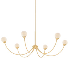 Mitzi by Hudson Valley Lighting H1051806-AGB - Natasha Chandelier