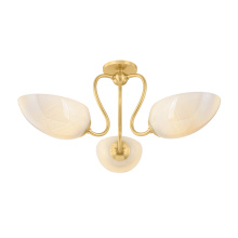 Mitzi by Hudson Valley Lighting H1064603-AGB - Reva Semi Flush