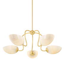 Mitzi by Hudson Valley Lighting H1064805-AGB - Reva Chandelier