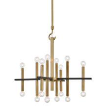 Mitzi by Hudson Valley Lighting H296816-AGB/BK - Colette Chandelier