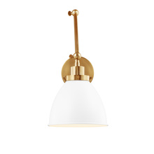 Visual Comfort & Co. Studio Collection CW1161MWTBBS - Double Arm Dome Task Sconce