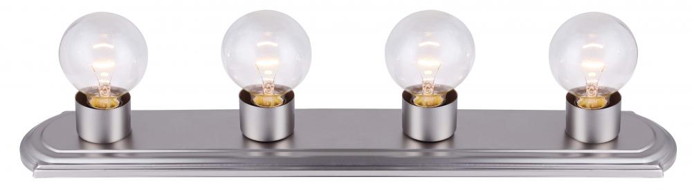 Vanity, 4 Light Bathroom Strip, 60W Type G