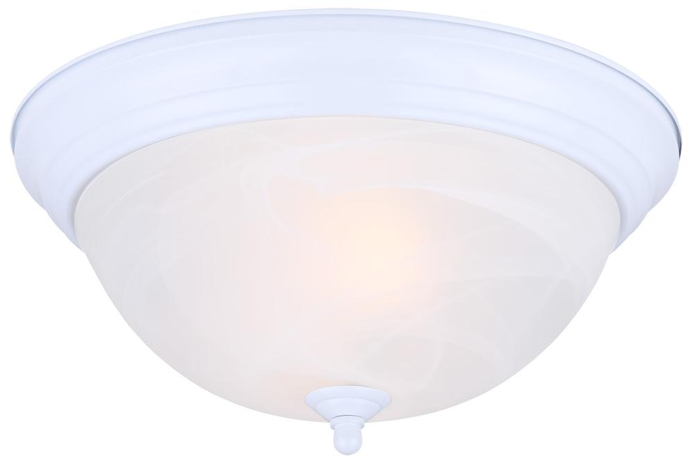 IFM413 WH 2 Light Flush Mount, White Finish