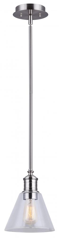 LARKEN Brushed Nickel Pendant