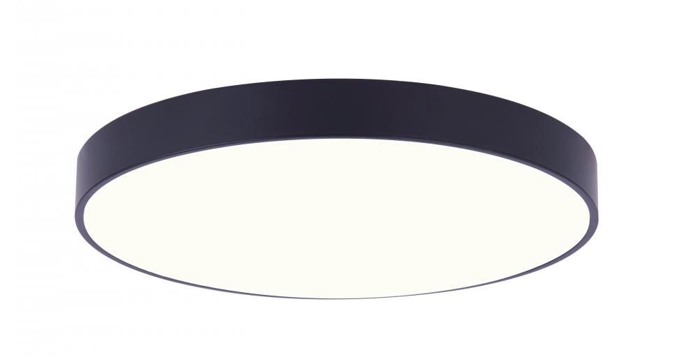 6.1 Inch Black LED Edgeless Flush Mount