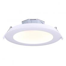 Canarm DL-6-15RR-WH-C - LED Recess Downlight, 6" White Color Trim, 15W Dimmable, 3000K, 820 Lumen, Recess mounted