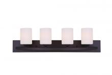 Canarm IVL370A04ORB-O - Hampton, 4 Lt Vanity, Flat Opal Glass, 100W Type A, 32" x 8 1/2" x 7"