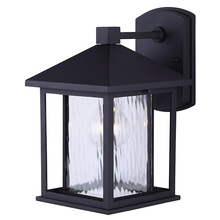 Canarm IOL283BK - WEST, 1 Lt Outdoor Down Light, MBK Color, Water Mark Glass, 100W Type A, 6 5/8"