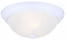 Canarm IFM31111N - Fmount 11" 2 Bulb Flush mount Frosted Melon Glass 40W Type A
