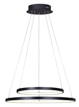 Canarm LCH128A24BK - LEXIE, MBK Color, 24" Wide Cord LED Chandelier, Acrylic, 42W LED (Integrated), D
