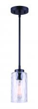 Canarm IPL754A01BK - Newport 1 Light Pendant, Black Finish