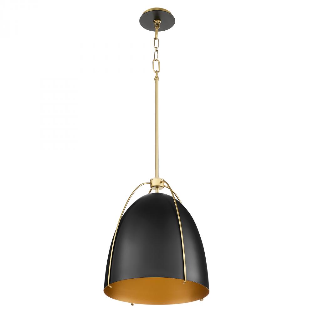 JAMIE 15" 1LT PENDANT - MB/AGB