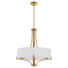 Quorum 841-4-47 - IMPERIAL 4 LIGHT PENDANT - BRUSHED BRASS