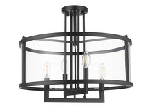 HOMEnhancements 70496 - Ravenna 4-Light Semi Flush Mount - MB