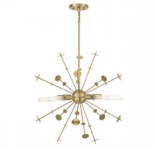 Savoy House Meridian M7027NB - 5-Light Pendant in Natural Brass