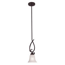 ELK Home 1051PS/10 - Brighton 1-Light Mini Pendant in Oil Rubbed Bronze and White Glass