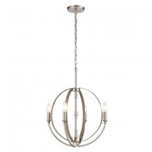 ELK Home 81465/4 - Rotunde 18'' Wide 4-Light Chandelier - Beechwood