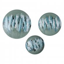 ELK Home S0806-11356/S3 - Spindrift Dimensional Wall Art - Set of 3 Seafoam Green Enamel