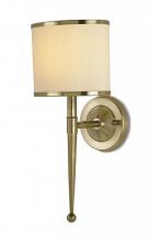 Currey 5121 - Primo Brass Wall Sconce, Cream Shade