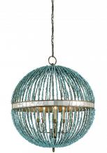 Currey 9763 - Alberto Turquoise Orb Chandelier