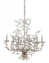 Currey 9973 - Crystal Bud Medium Silver Chandelier