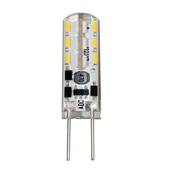 1.5W LED G4 12V 3000K Bulb Clear (See Supp Descr)